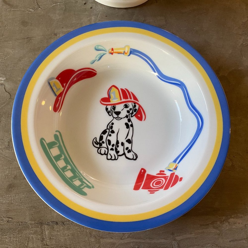 TIFFANY & Co. Baby Feeding "FIRE STATION" Bowl Bone China